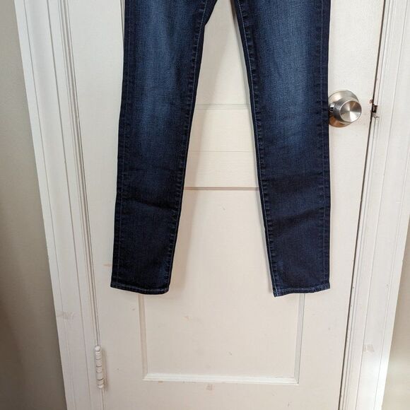 Ag Adriano Goldschmied | The Stilt Cigerette Leg Dark Wash Mid-Rise Jeans Sz 25 - Picture 3 of 9